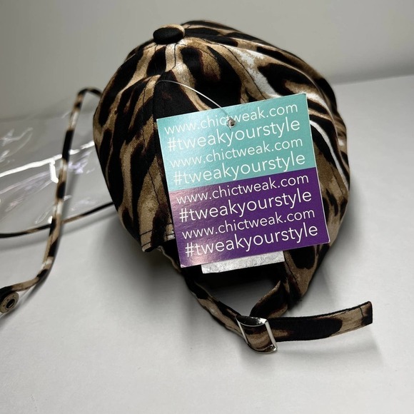 Nordstrom Leopard Cap w/removable Face Shield - Picture 6 of 8